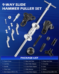 Orion Motor Tech front wheel hub remover enabling quick access