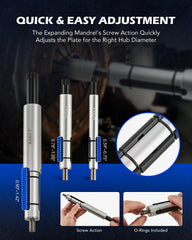 Gloves and washers included for safe handling and clean assembly