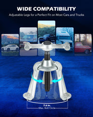Orion Motor Tech heavy-duty steel construction promises long-lasting service in tough shop tasks.