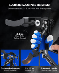 Orion Motor Tech high-force compression action delivering 377 lb of force