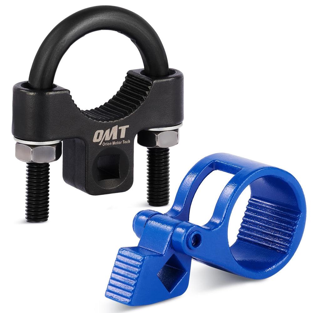 Orion Motor Tech inner tie rod removal tool with 3/8 drive for quick, space-saving service.