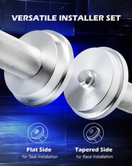 Orion Motor Tech knurled handles for a non-slip grip during use.