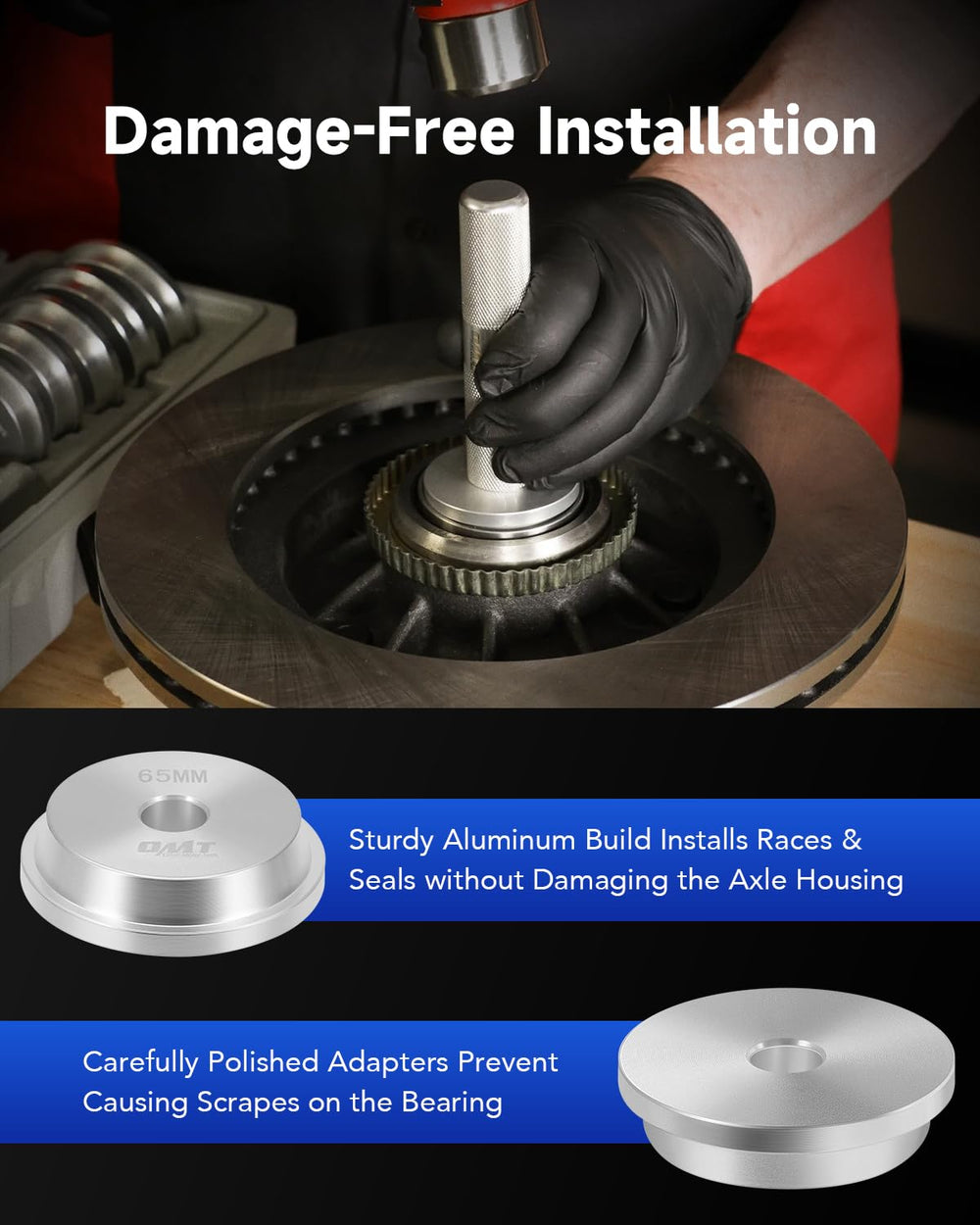 Orion Motor Tech laser-engraved collars help select correct size quickly
