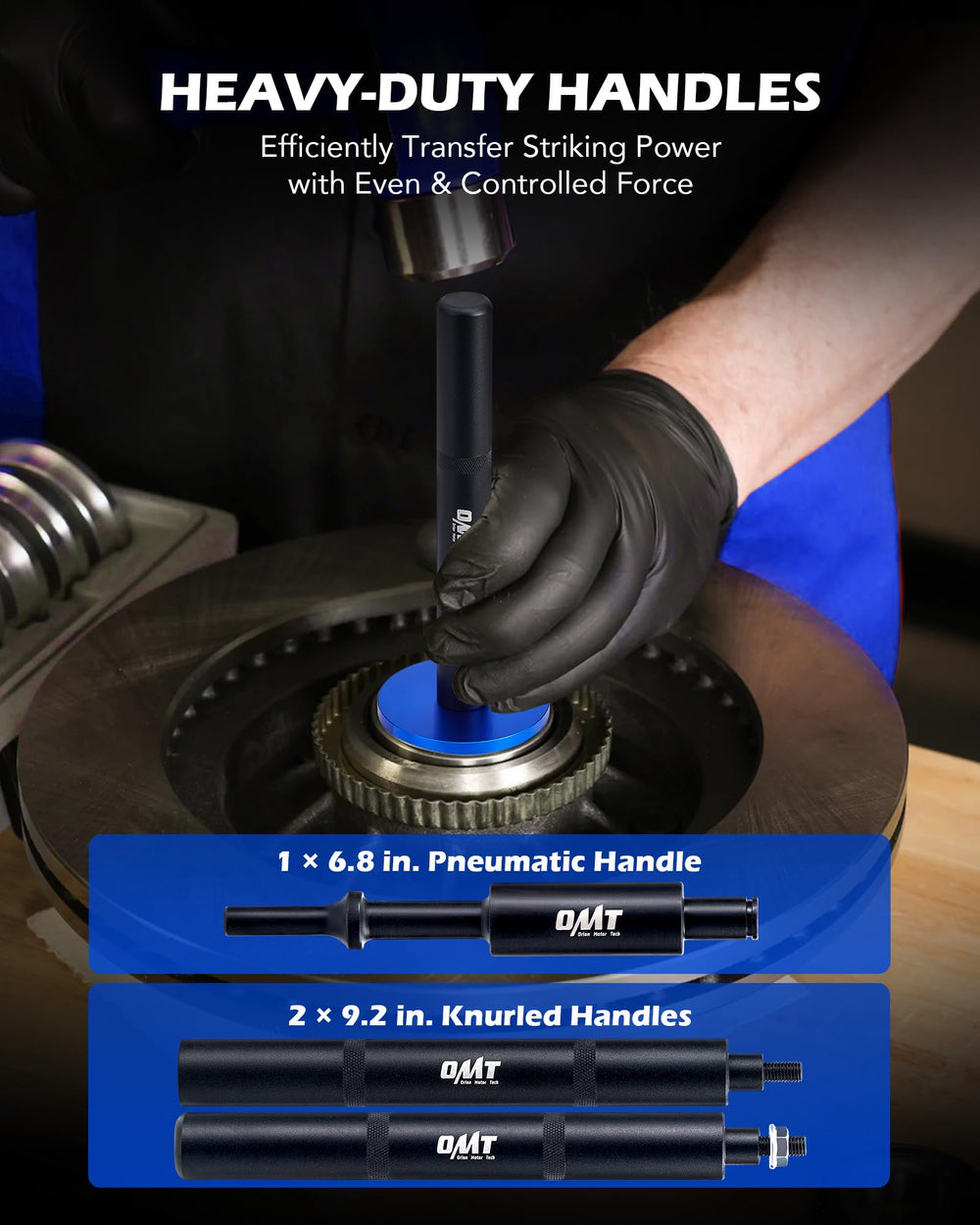 Orion Motor Tech laser etched adapters enable quick size selection.