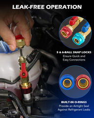 Lever provides leak-free seal during installation with Orion tool
