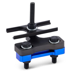 Orion Motor Tech LS valve spring compressor tool setup enabling quick valve spring service on LS engines
