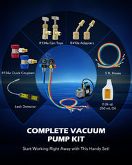 Orion Motor Tech color-coded manifold gauge display for precise real-time readings.