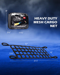 Orion Motor Tech mesh cargo net 2-pack includes convenient storage bags.