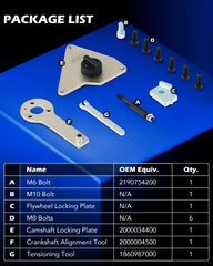 Orion Motor Tech MultiAir 1.4 timing kit layout shows essential service features.