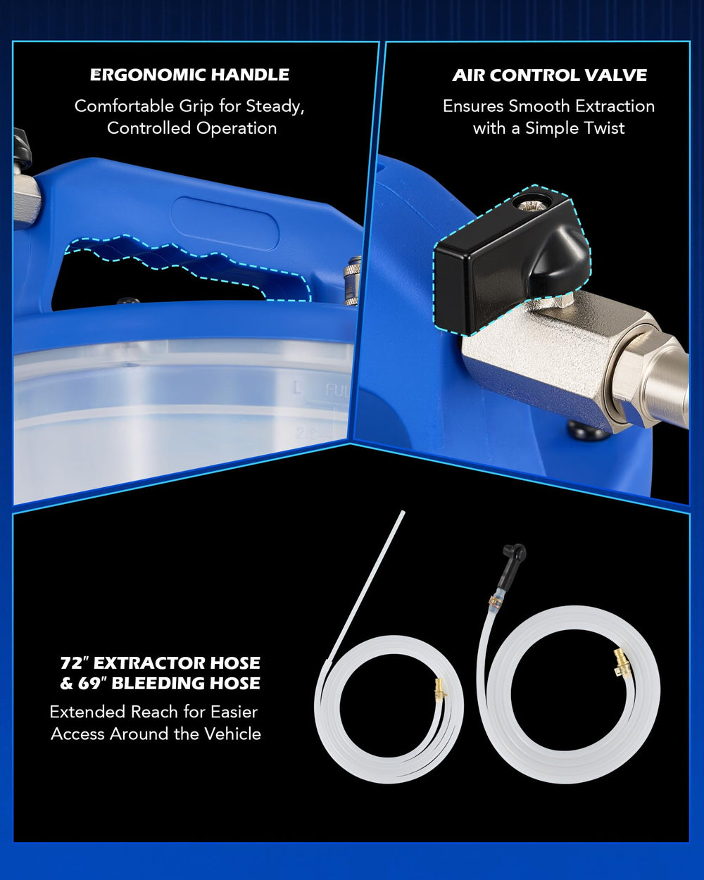 Orion Motor Tech durable construction with nickel-plated finishes withstands repeated use.