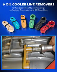 Orion Motor Tech oil cooler line removers for heavy‑duty diagnostics