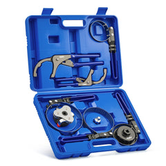 Orion Motor Tech oil filter wrench set with swivel-band wrenches for versatile grip.