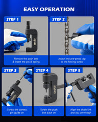 Orion Motor Tech pre-press cap and blow-molded case keep tools organized.