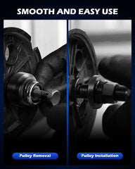 Orion Motor Tech pulley disconnect tool for safe disassembly