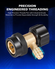 Orion Motor Tech R134a adjustable-6-ball-couplers support smooth one-person operation.