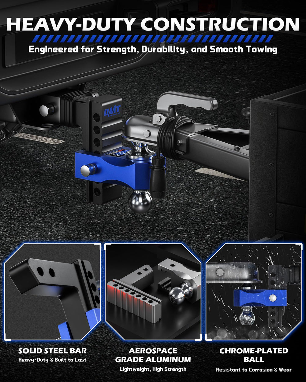 Orion Motor Tech 2-inch receiver compatibility emphasizes easy upgrade for many trucks.