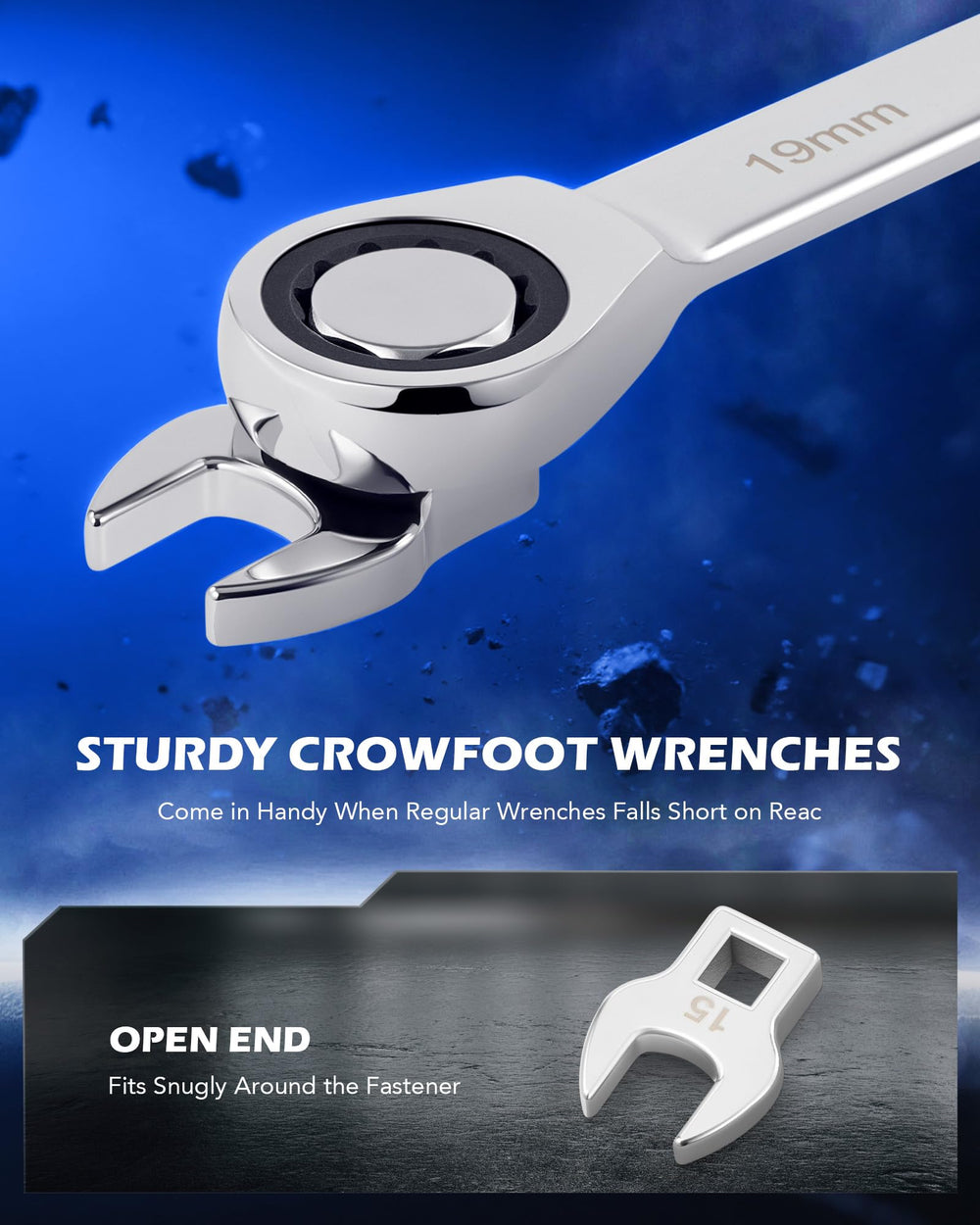 Nonslip ergonomic handle provides comfortable control during belt work.