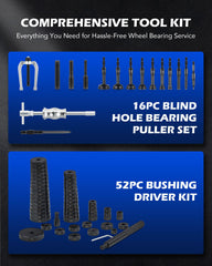 Orion Motor Tech slide hammer puller for efficient blind bearing removal.