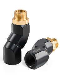 Orion Motor Tech swivel kit showing 360-degree rotation for flexible fuel filling