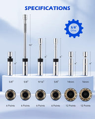 Orion Motor Tech thin-wall sockets shown up close for tight spaces