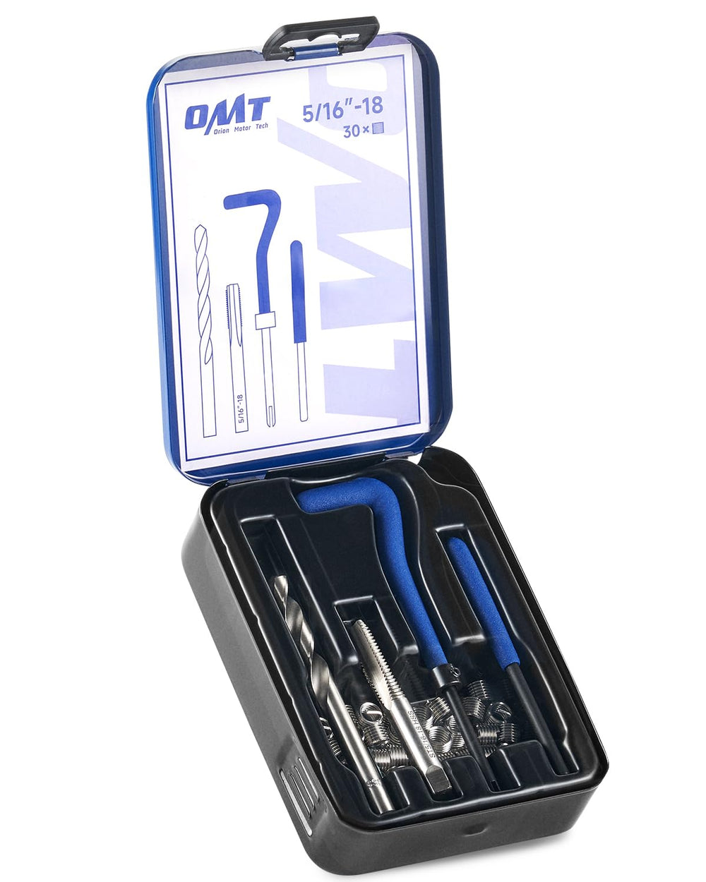 Orion Motor Tech thread repair kit restores 5/16-18 threads on metal components