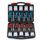 Orion Motor Tech thread repair kit contents organized for efficient rethreading projects.