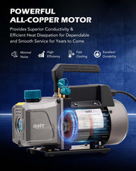 Orion Motor Tech three-way manifold displays real-time pressure and refrigerant status