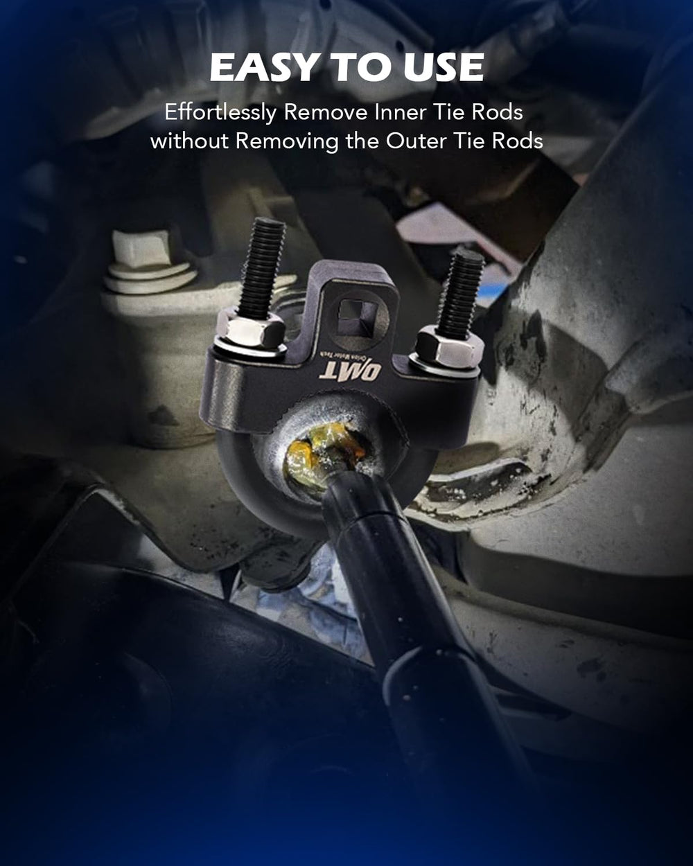 Orion Motor Tech tie rod end wrench 27-44mm with 1/2 drive enables end replacement.
