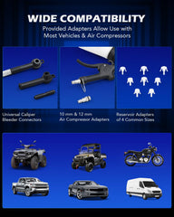 Orion Motor Tech trigger lock enables continuous fluid extraction during bleeding