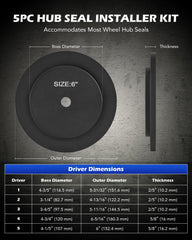 Orion Motor Tech drivers set with five pieces and two extensions, increasing reach.