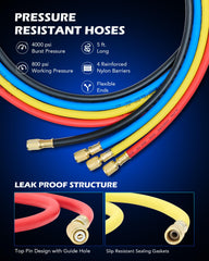 Orion Motor Tech built-in sight glass and bottom drain valve for easy oil management.