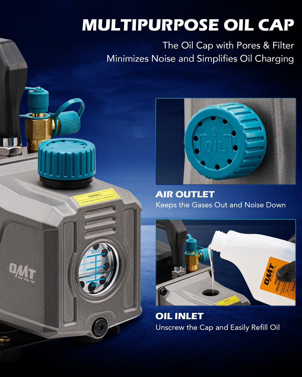 Orion Motor Tech aluminum casing provides durable build and heat dispersion.