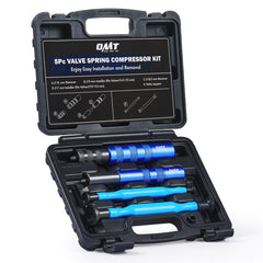 Orion Motor Tech valve spring compressor kit in action for precise maintenance.