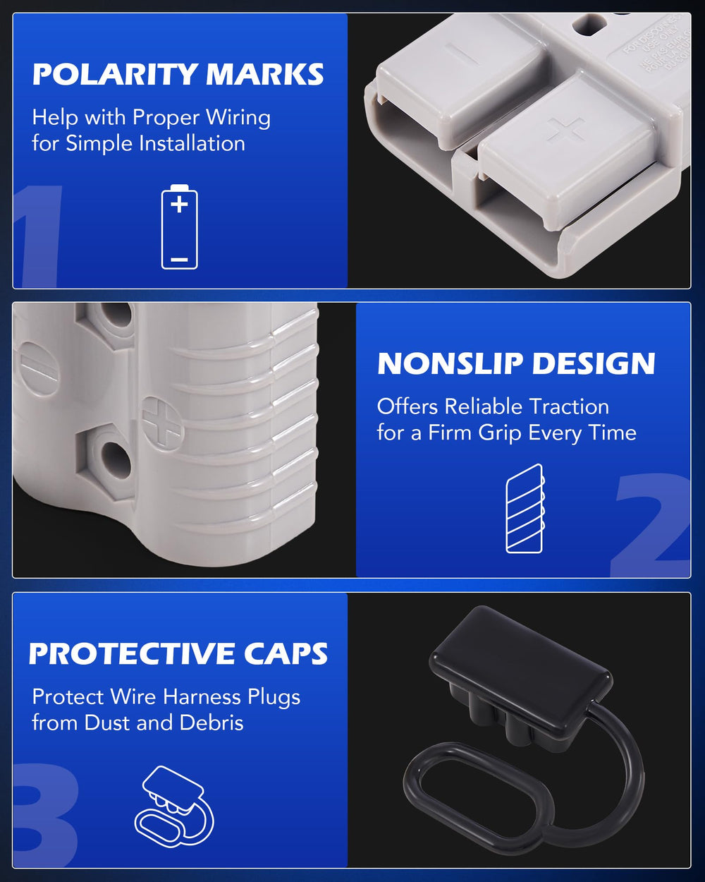 Orion Motor Tech weatherproof-quick-connect suitable for outdoor vehicles and equipment