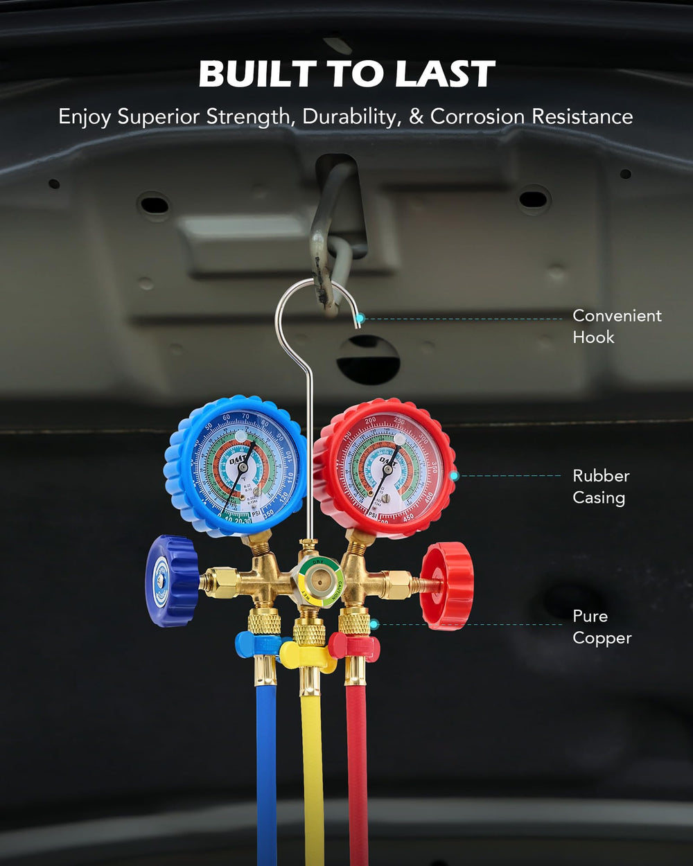 Orion Motor Tech wide refrigerant compatibility including R134a, R12, R22, R502