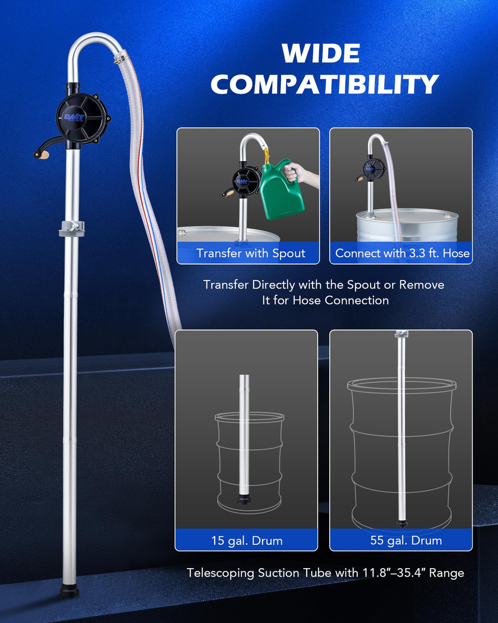 Orion Motor Tech zinc-plated pump body provides durability