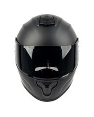 Orthrus full-face helmet with tinted visor reducing glare for daytime riding