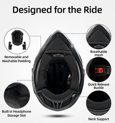 Orthrus X100 3-point ventilation keeps rider cool under pressure