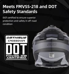Orthrus X100 inner sun visor quickly shields eyes from bright sun