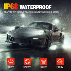 ORZUAXIT IP68 rating protects against water and dust.