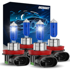 ORZUAXIT Nissan Altima 4-pack front view improves nighttime visibility.