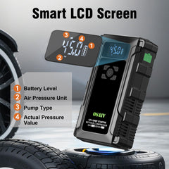 osaiv jump starter emergency light mode illuminates surroundings at night