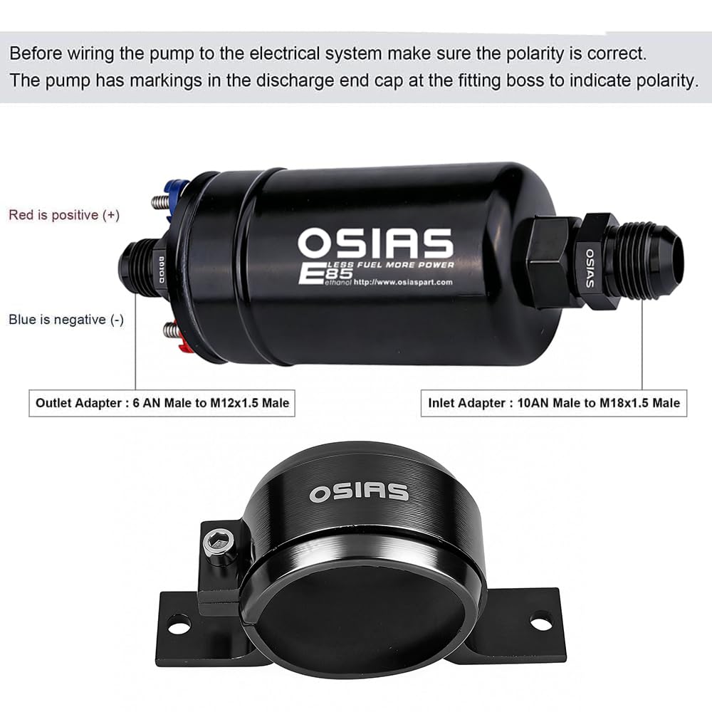 OSIAS fuel pump operates from -68 to 194 °F for diverse climates