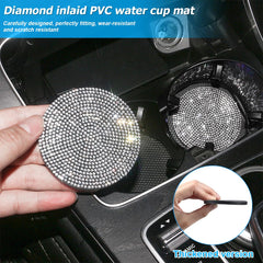 Osilly pink car coasters prevent moisture marks and spills.