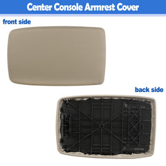 Osompar packaging for center console armrest lid in beige, ready to install.