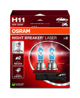 OSRAM Night Breaker Laser H11 beam visibility for safer night driving