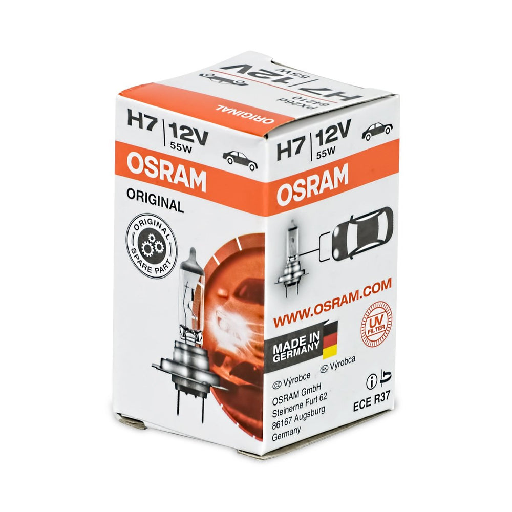 OSRAM original line h7 halogen bulbs pack ready for easy replacement