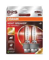 OSRAM Xenarc Night Breaker 220 D2S front view with bright xenon lamp