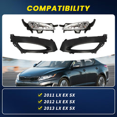 OsyphereX clear lens fog light for Optima, crisp illumination