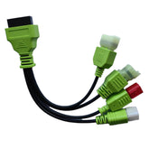 OTKEFDI motorbike OBD cable close-up of 4in1 branch enables Kawasaki diagnostics